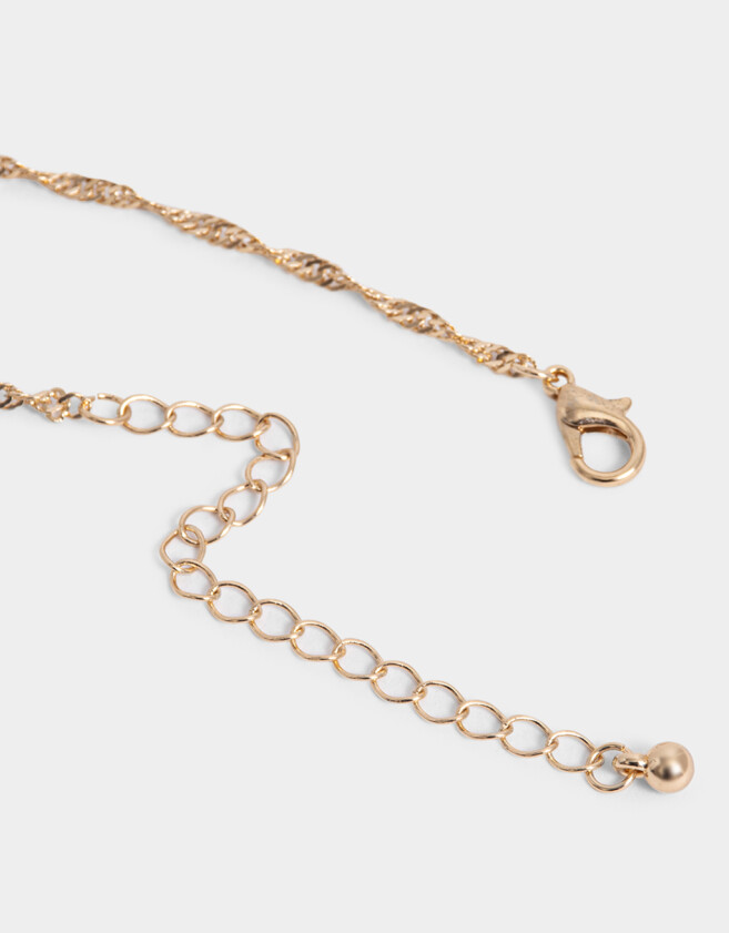 Cadena Corta con Dije Con corazón Cadena Corta Con Dije Corazón - Dorado