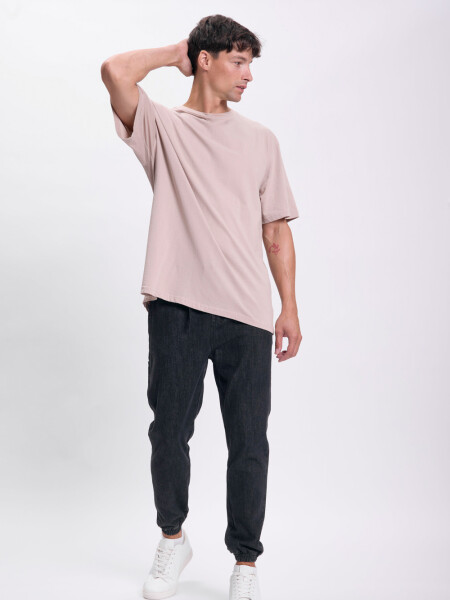 Pantalón jogger jean Gris Oscuro