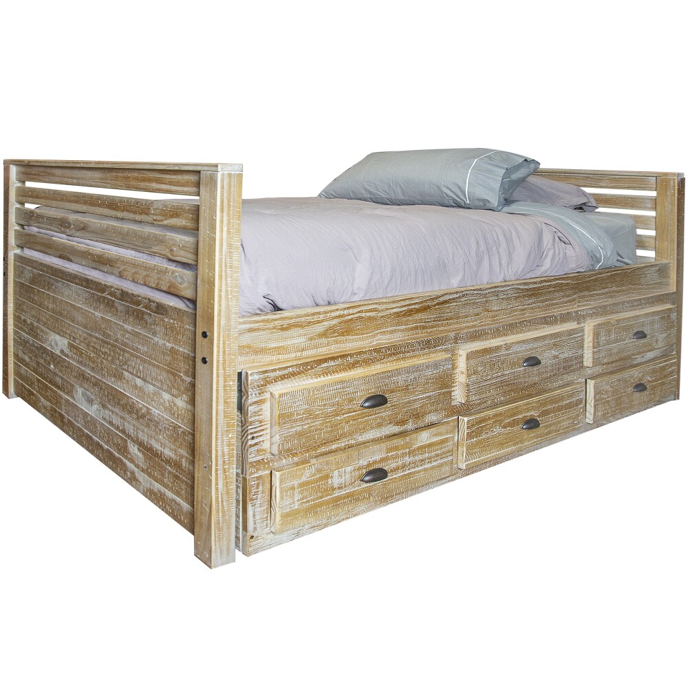 CAMA MARINERA MADERA NATURAL-BEIGE MONTAUK