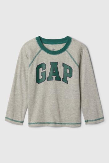 Remera Logo Gap Toddler Niño Light Heather Grey B08