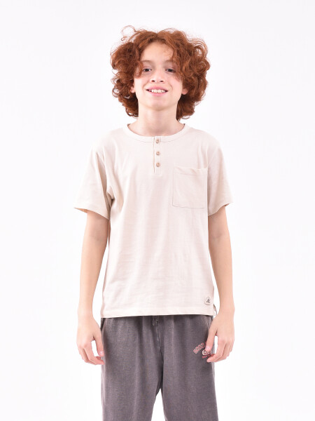 REMERA FELIPE TEEN II BEIGE