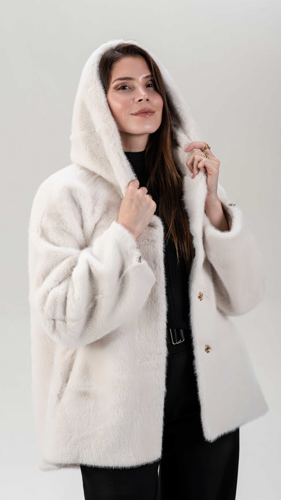 Campera Reversible Georgia Blanco