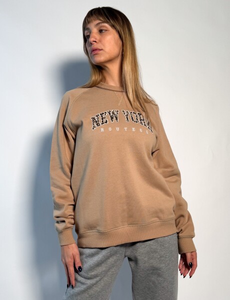 Sweater de algodon Nora Beige