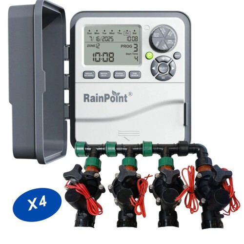 Kit automatismo Rainpoint hasta 12 zonas X4 Kit automatismo Rainpoint hasta 12 zonas X4