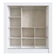 Placard Ropero 3 Puertas Corredizas Dormitorio Con Espejo Blanco