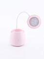 LAMPARA DE ESCRITORIO CON PORTALÁPICES ROSADO