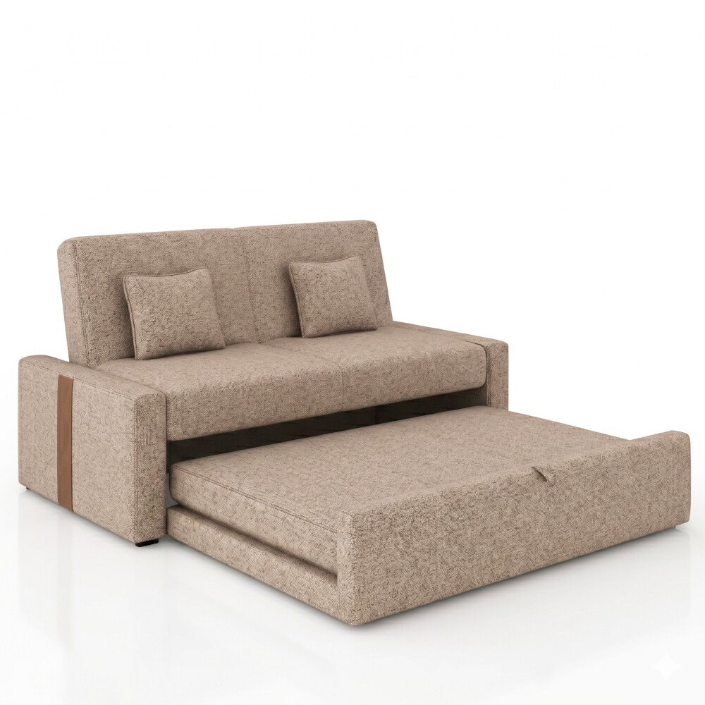 Sofa Cama Charlotte Marrón Claro