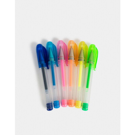 Set De Lapiceras ''snoopy'' Combinacion Multicolor