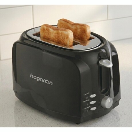 Tostadora HOGARON HGTS2BK 700W 2 Rebanadas 5 Niveles Con Función De Descongelado Y Recalentado Tostadora HOGARON HGTS2BK 700W 2 Rebanadas 5 Niveles Con Función De Descongelado Y Recalentado
