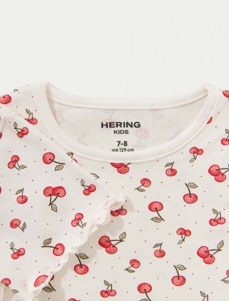 BLUSA INFANTIL ESTAMPADA BEIGE