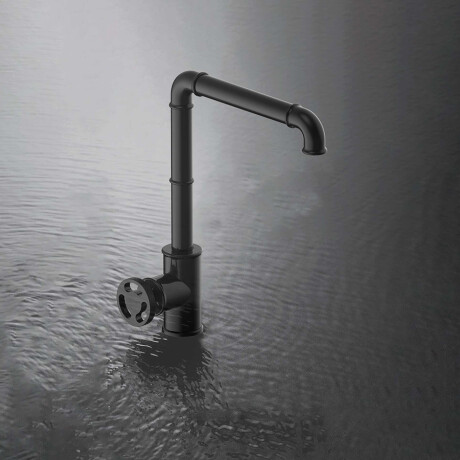 MONOCOMANDO ALTO INDUSTRIAL NEGRO MATE 000