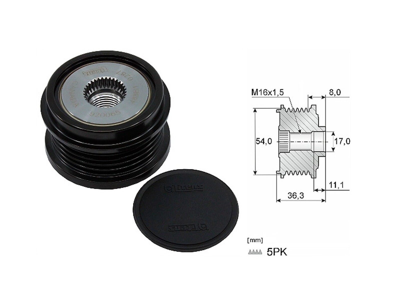Polea Alternador Marcha Libre Chev Cruze Ii Ltz/S10 12-25 