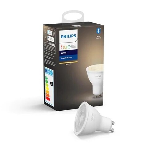 LAMPARA DICROICA LED BLANCO 5.2W GU10 PHILIPS HUE LAMPARA DICROICA LED BLANCO 5.2W GU10 PHILIPS HUE