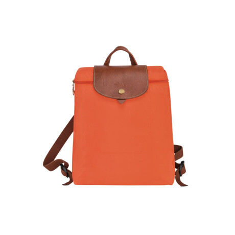 Longchamp -Mochila Longchamp plegable de nylon con cierre, Le pliage M Naranja