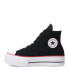 Championes Converse Champion Ctas Lift Hi Femenino Negro - Blanco