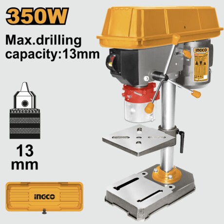 Taladro de banco Ingco Mandril 13mm 350w 5 velocidades Taladro de banco Ingco Mandril 13mm 350w 5 velocidades