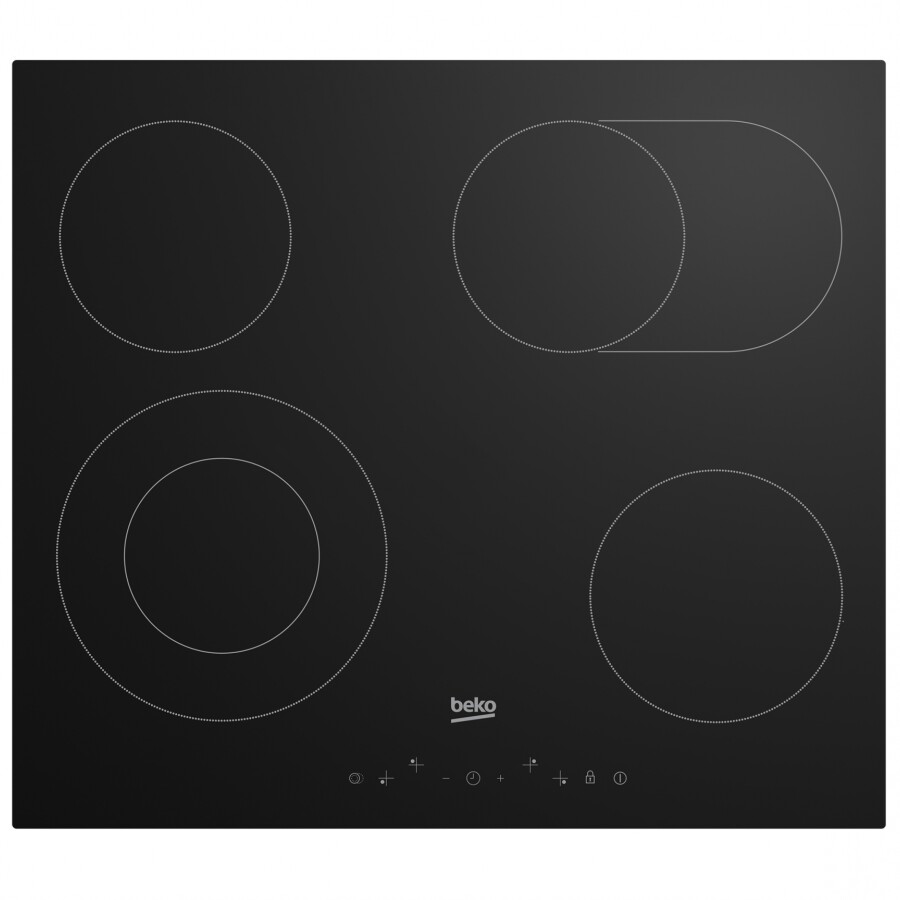 Anafe vitrocerámico 4 hornallas Beko HIC64403T Anafe vitrocerámico 4 hornallas Beko HIC64403T