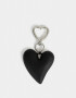 Llavero Metal Llavero Y Bag Charm Corazón - Negro