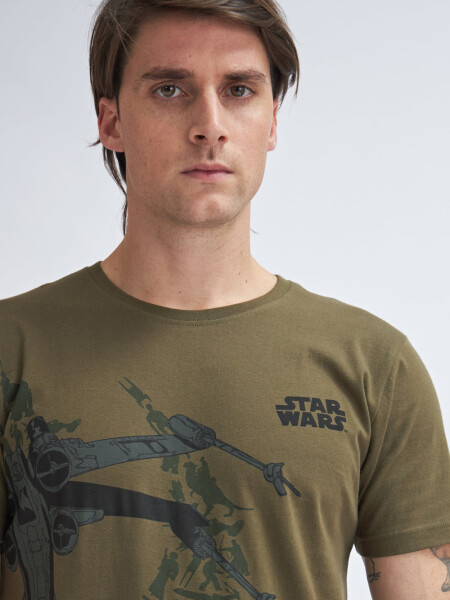 Camiseta manga corta Star Wars- Verde