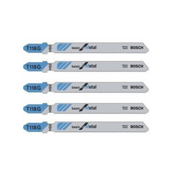 5 Hojas caladora para metal-aluminio fino BS3425