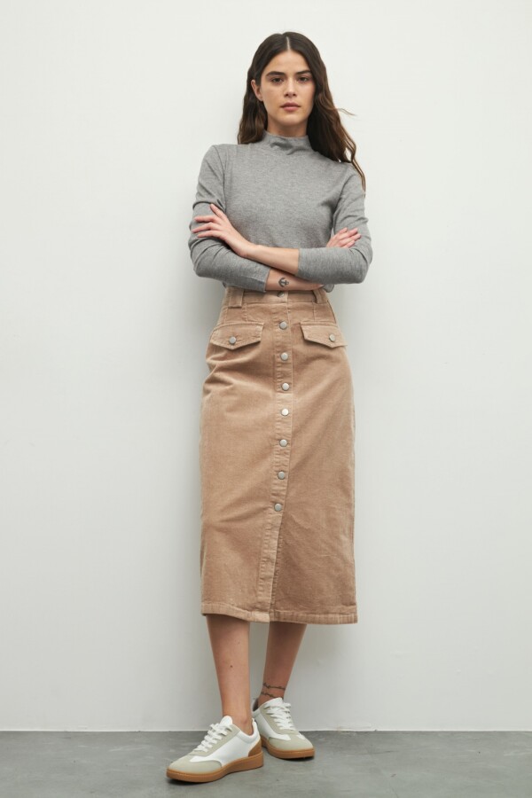 FALDA MILORA Beige