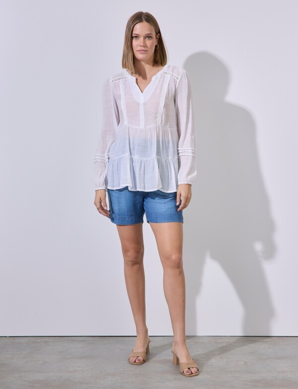 Blusa Puntilla BLANCO