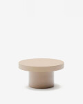 Mesa de centro Aiguablava de cemento beige Ø 90 cm