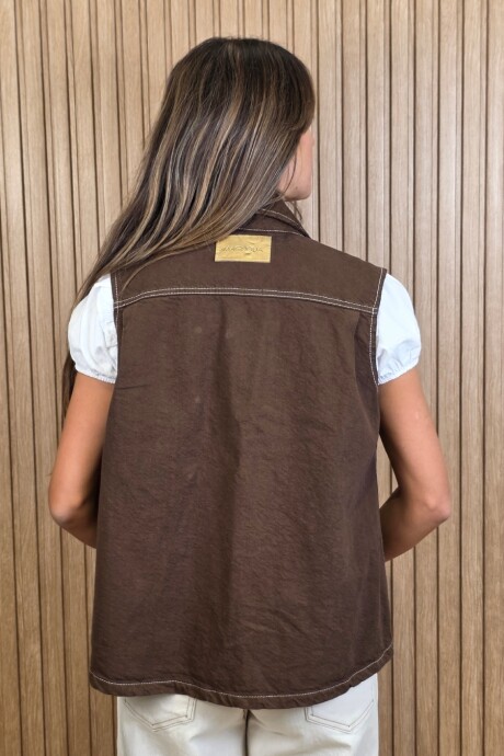 Chaleco Biker Chocolate