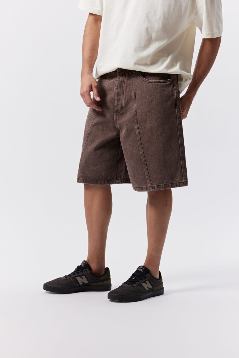 BERMUDA DENIM LINEA - MARRON 