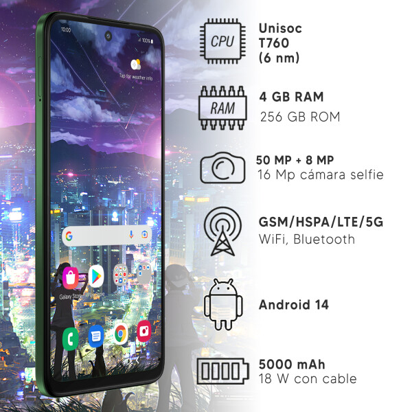 Motorola Moto G35 4/256 Gb 5g Open Box VERDE