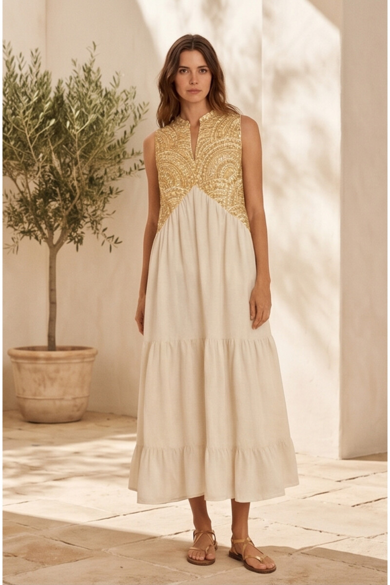 VESTIDO NEW TRIANGLE Crudo