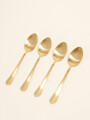 Cuchara Olivo Set 4 Un. Dorado Color Unico