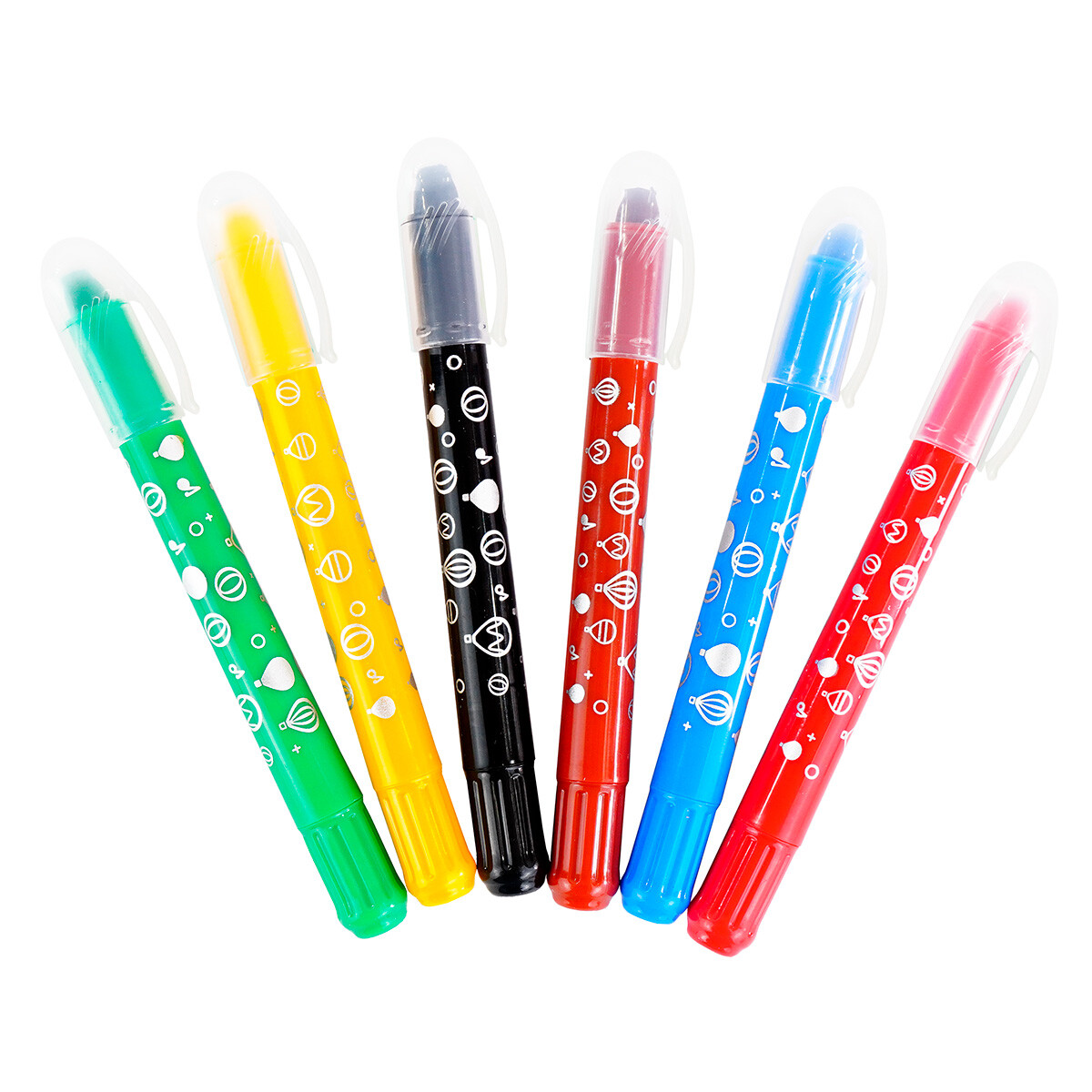 Crayola larga retractil con tapon x6 unidades 