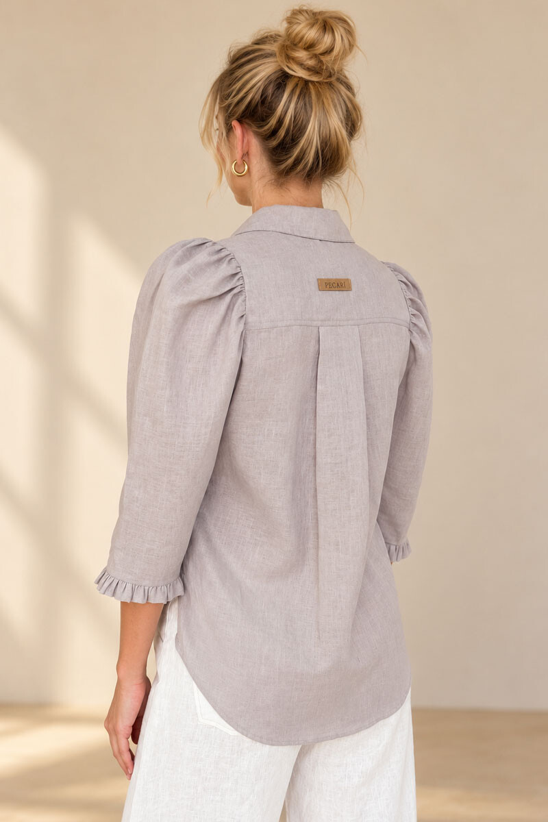 Camisa palma Gris