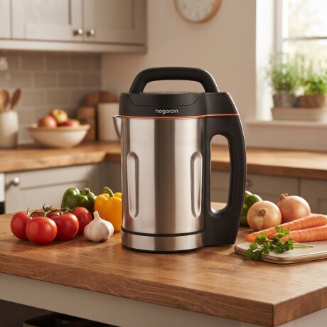 Sopera Eléctrica HOGARON HGSP16 1000W Capacidad 1,6L 4 Funciones Cocina Y Licúa Automática Sopas Cremas Smoothies Salsas Sopera Eléctrica HOGARON HGSP16 1000W Capacidad 1,6L 4 Funciones Cocina Y Licúa Automática Sopas Cremas Smoothies Salsas