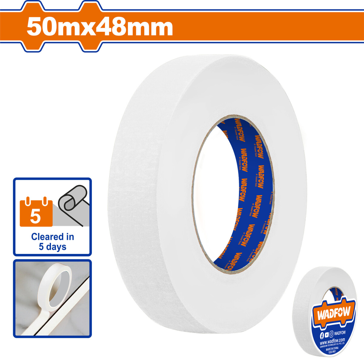 CINTA PAPEL ENMASCARAR 50M X 48MM WPN6H48 