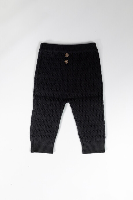 Conjunto 2 piezas tejido Negro