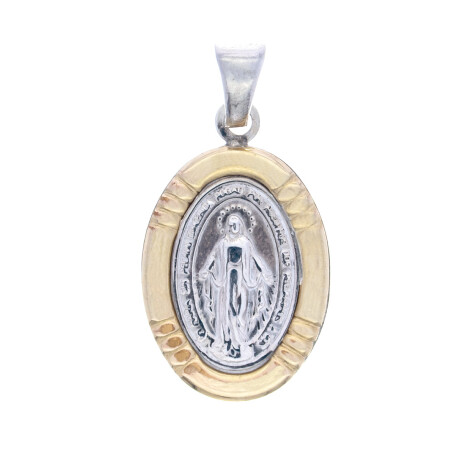 Medalla de plata 925 y double MILAGROSA Medalla de plata 925 y double MILAGROSA