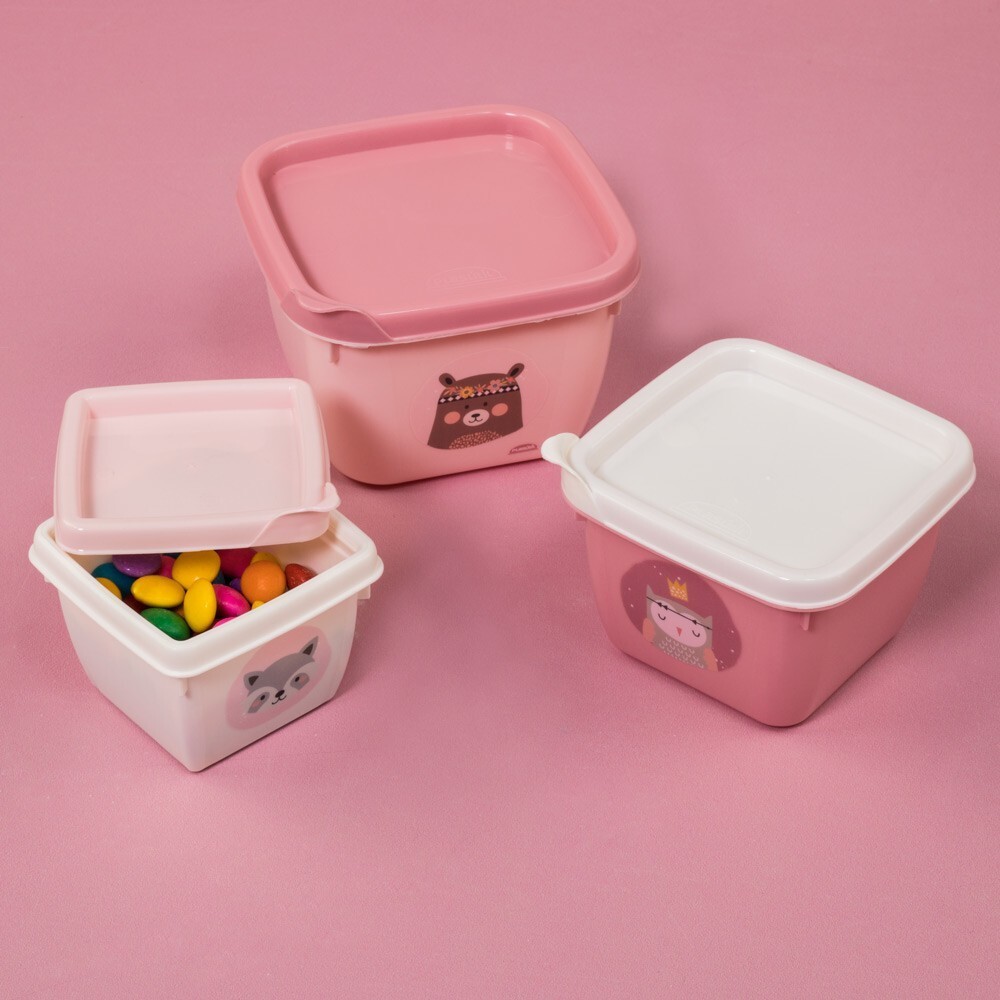 Set x3 tupper diseños buho