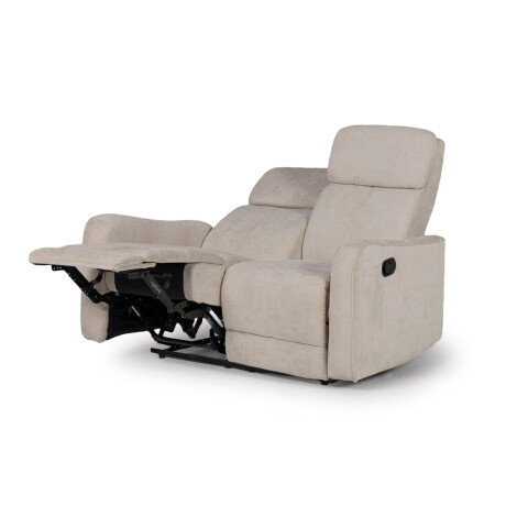 Sofá Pacific (Reclinable) - 2 cuerpos - Tela Microfibra XHR-3 (Beige)
