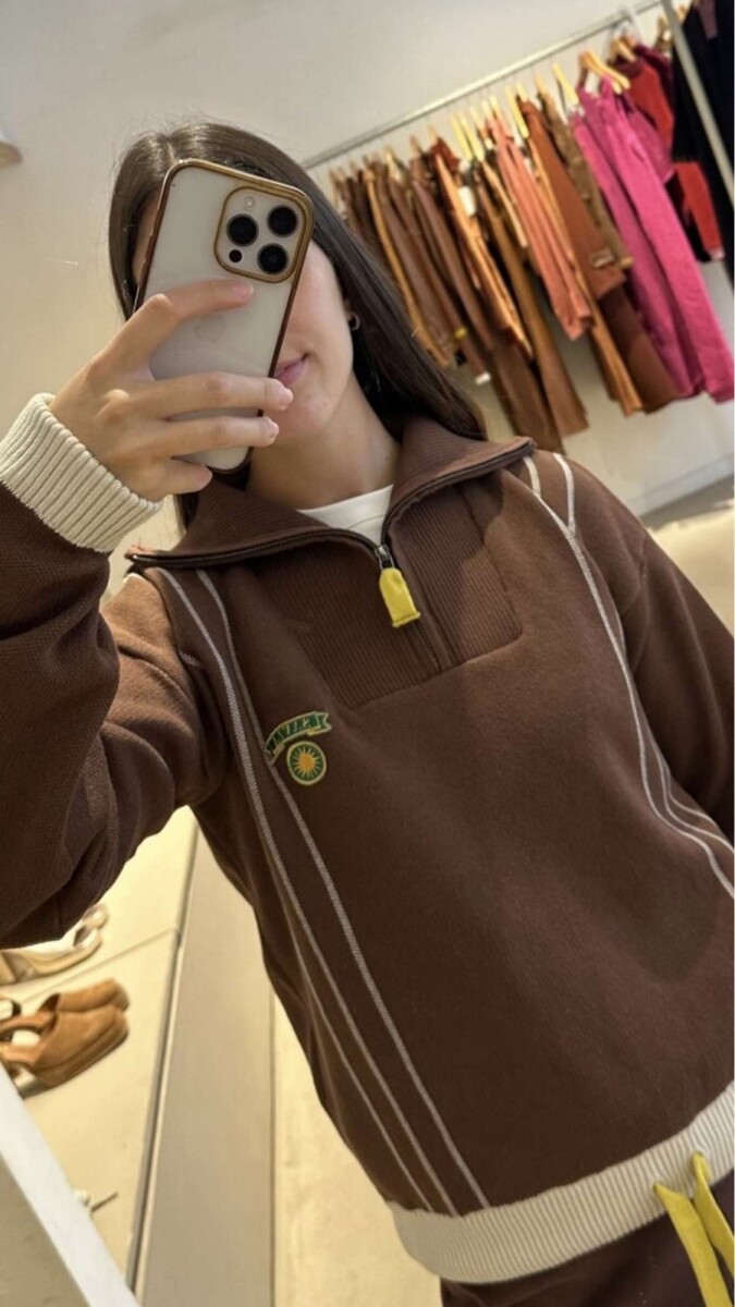 Pre Venta Buzo Train - Chocolate 