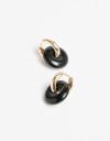 Aros Argollas Color Argollas Con Dona Color - Dorado