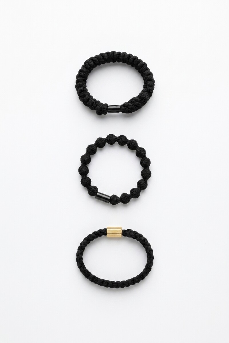 Set de 3 gomitas basic multicolor