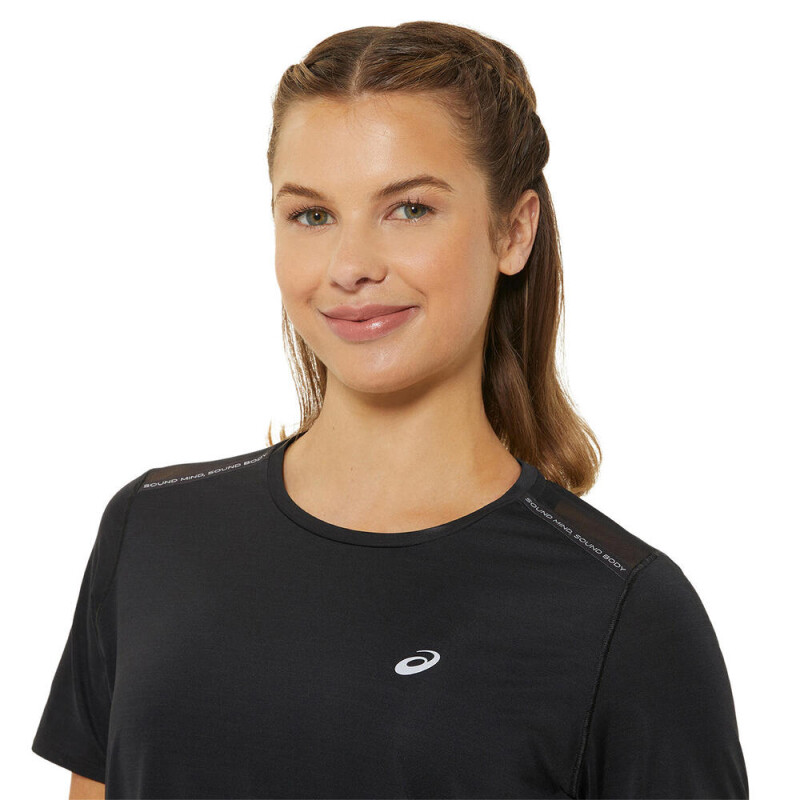 Polo Running Road SS Top Mujer Performance Black
