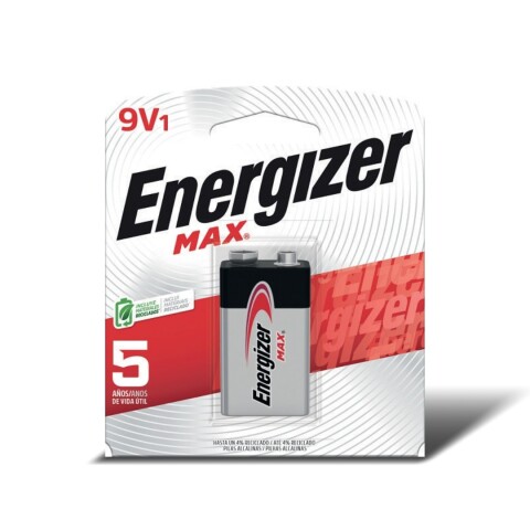PILA ALCALINA CUADRADA ENERGIZER 9V - BLISTER X 1 UNIDAD PILA ALCALINA CUADRADA ENERGIZER 9V - BLISTER X 1 UNIDAD