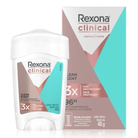 Antitranspirante Rexona Clinical en barra 48g Clean Scent
