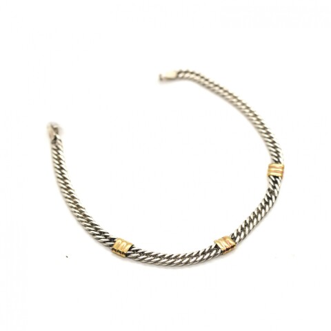 Pulsera en Oro y Plata 925 Pulsera en Oro y Plata 925