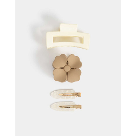 Accesorios Pelo Set Con flores Combinacion Bicolor