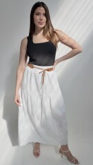 Falda Plasencia Blanco