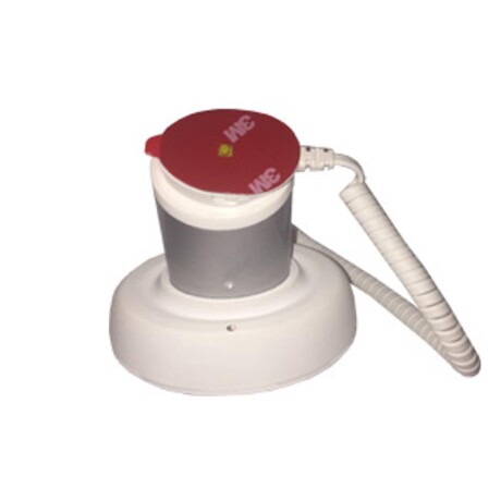Soporte con Alarma DSP1001 para Celular - Antirrobo. 120X95X65MM. Color: Blanco. Ob.ga. 001